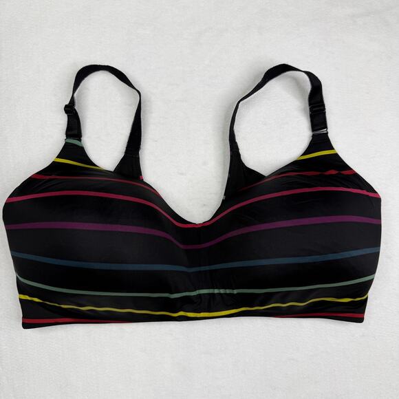 torrid Other - Torrid Curve Bra Womens 40F Wireless Padded Support Plus Size Striped Multicolor